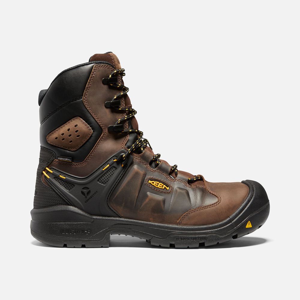 Botte de Travail Keen Homme Marron | Dover 8" Insulated Waterproof (Carbon-Fiber Toe) | XYJCZ-6247